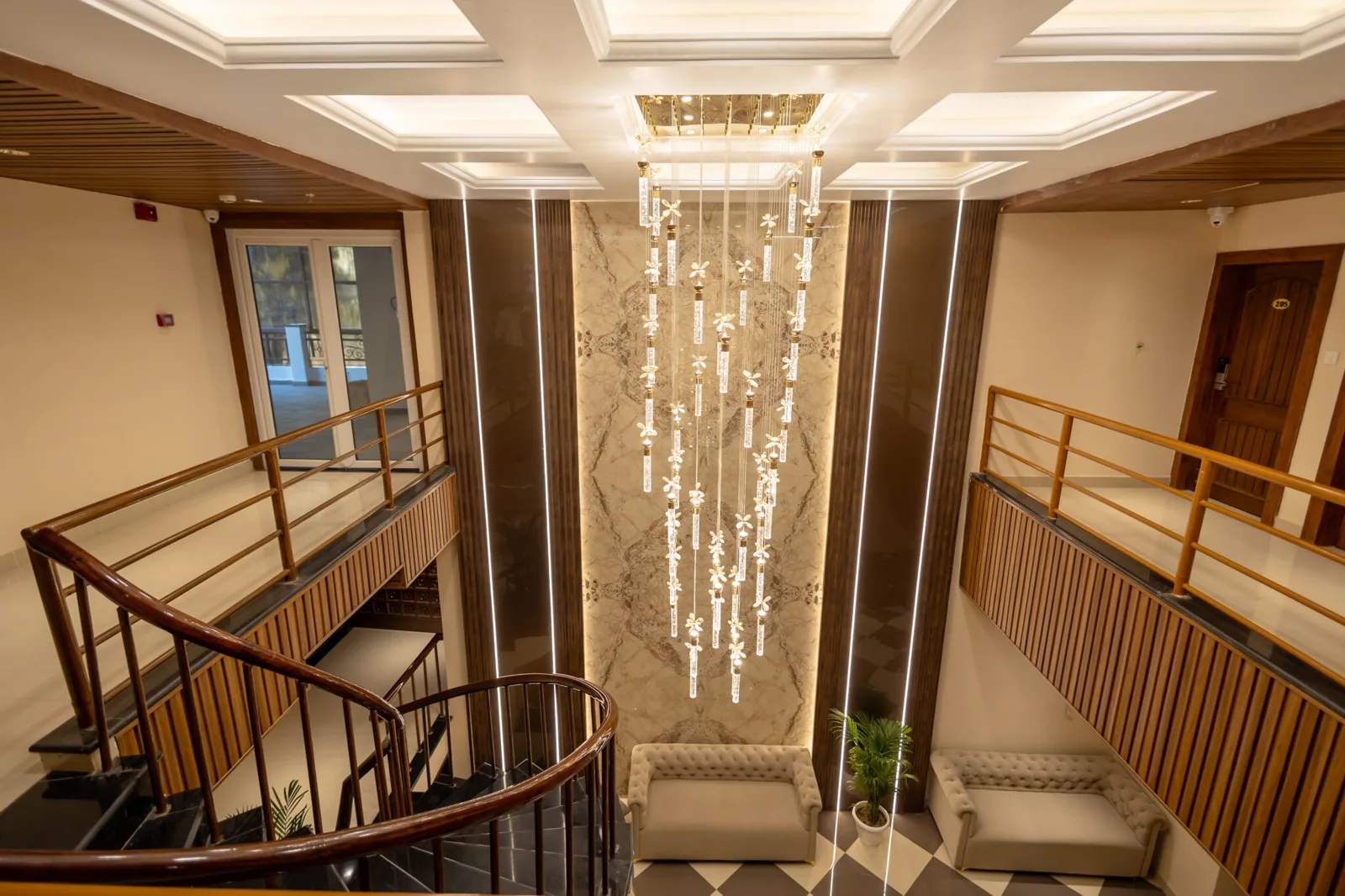 Staircase and lobby